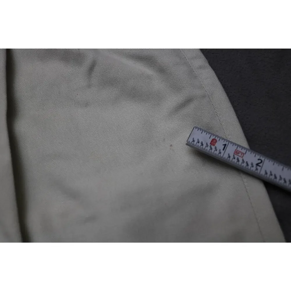 DOCKERS Pleated Khakis Men 32x30 Beige 100 Cotton Classic No Wrinkle Made In USA - Picture 6 of 15
